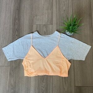 Free People Movement Double Layered Cropped Top Size Extra Small